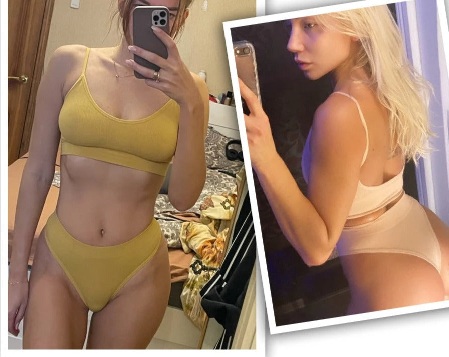 Comfortable Bralette and Thong Set