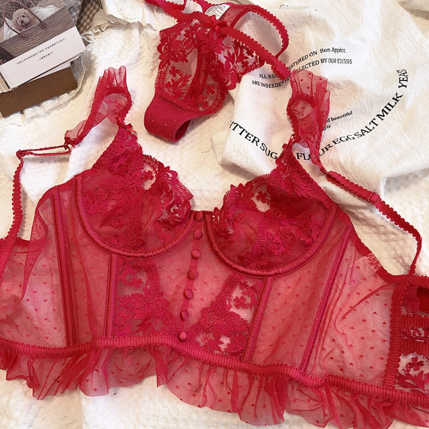 Trish Lingerie Set See-through Lace