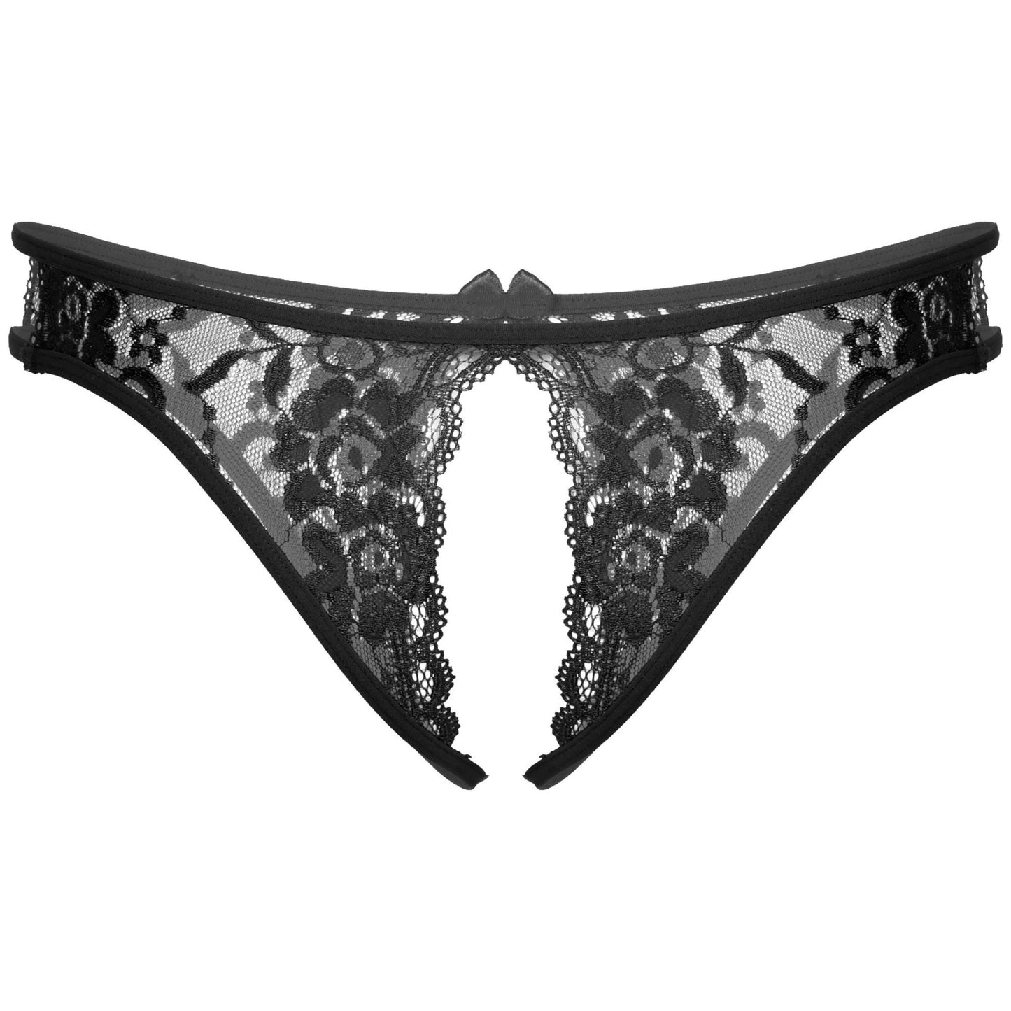 Men's Erotic See Through Lace Crotchless Panty