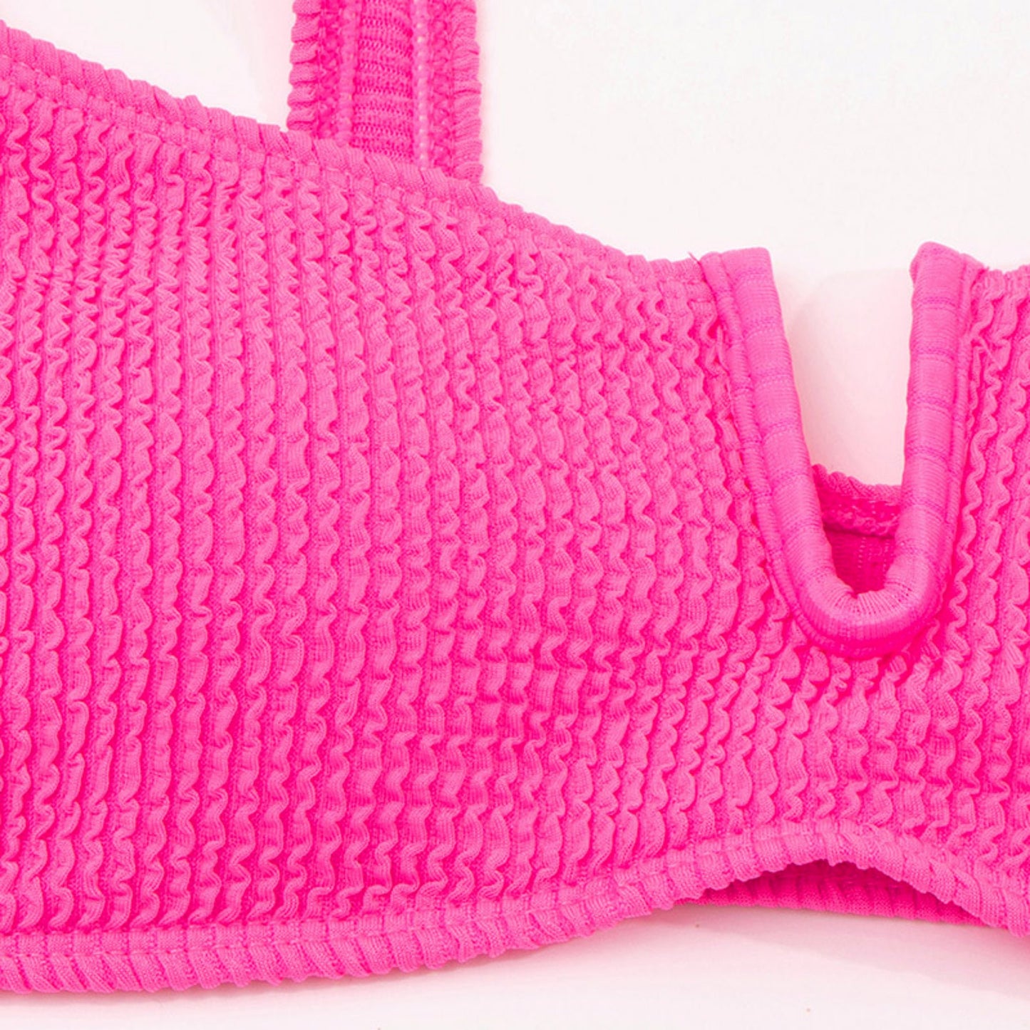 Deep V Wired Trendy Neon Color Swimsuit