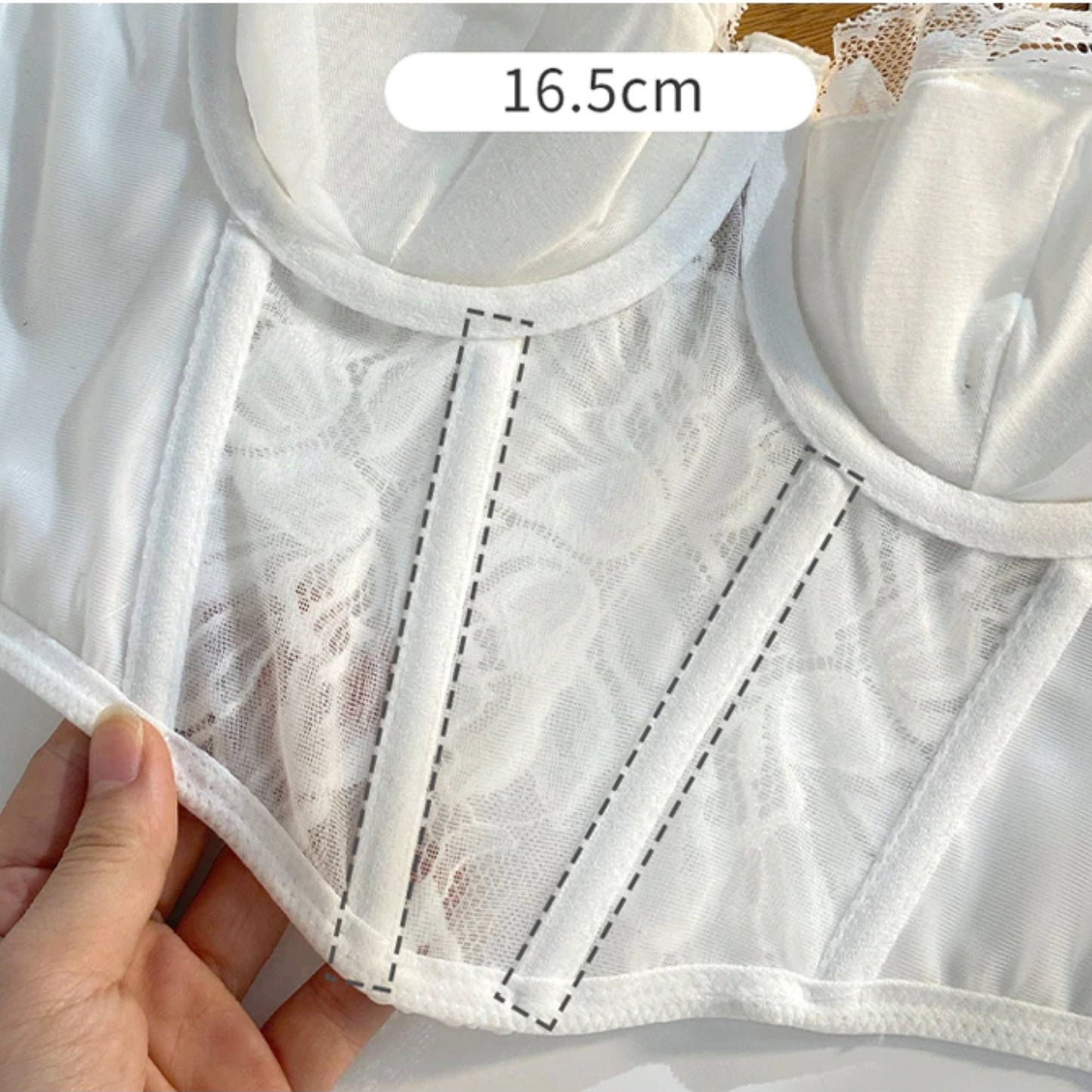 Amalia Boned Corset Lingerie Set