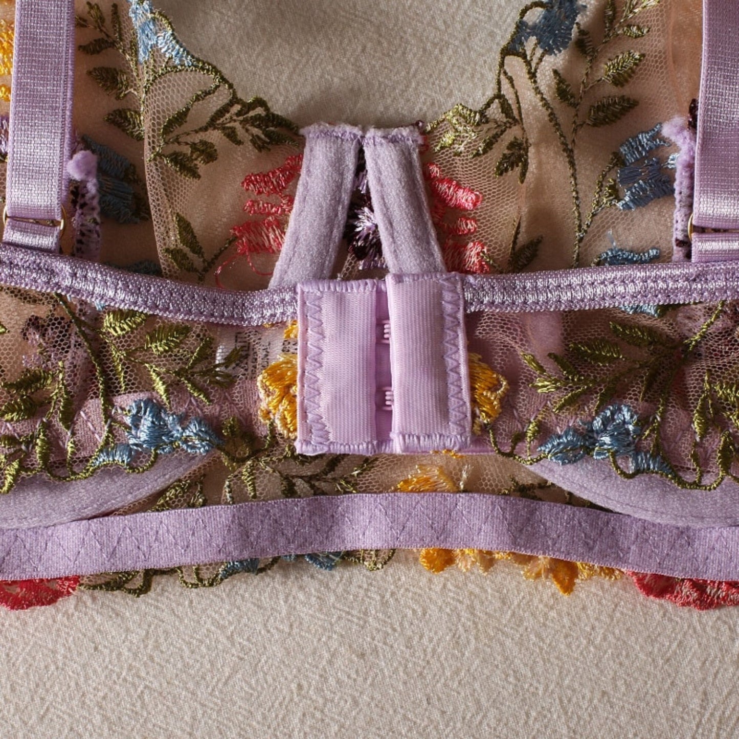 See Through Floral Lace Lingerie Set