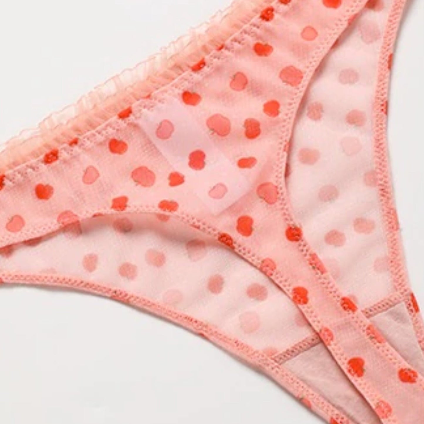 Cute Colorful Sheer Underwear, Sheer Bikini