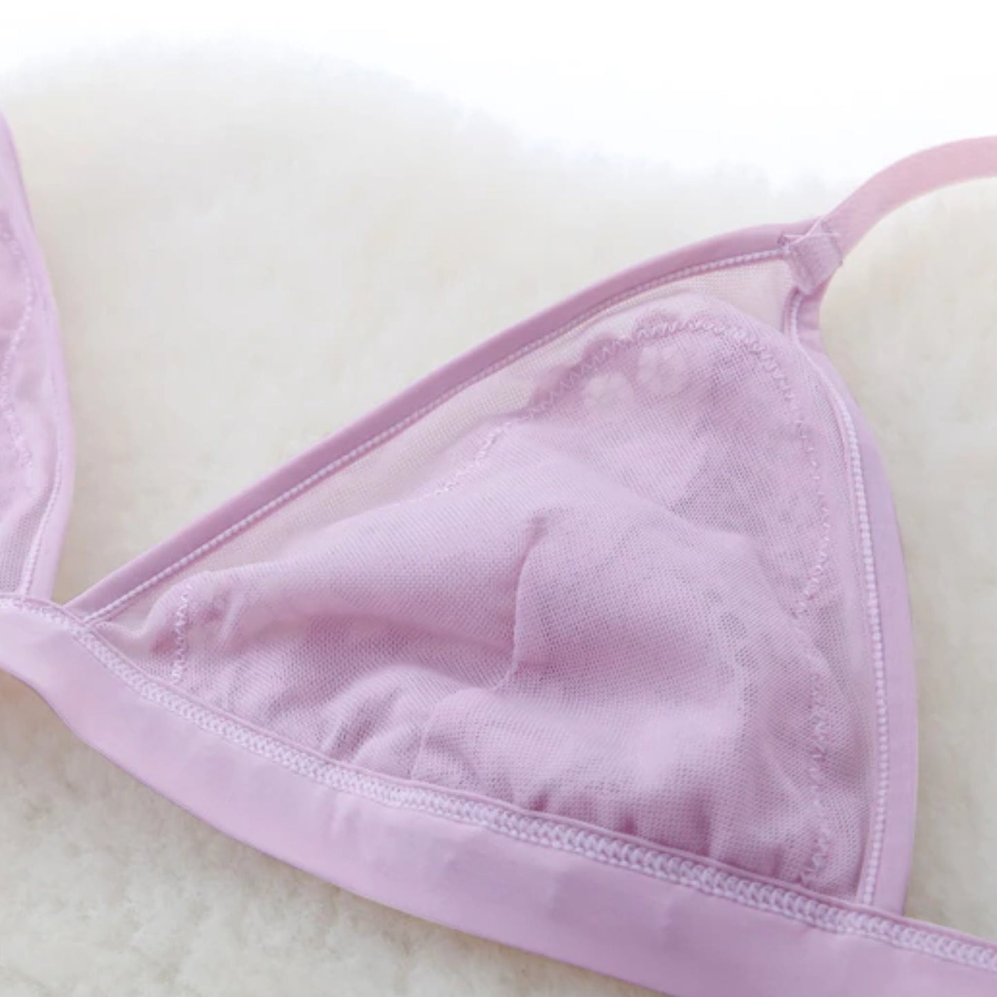Non Wire Mesh Lace Bra and Panty Set
