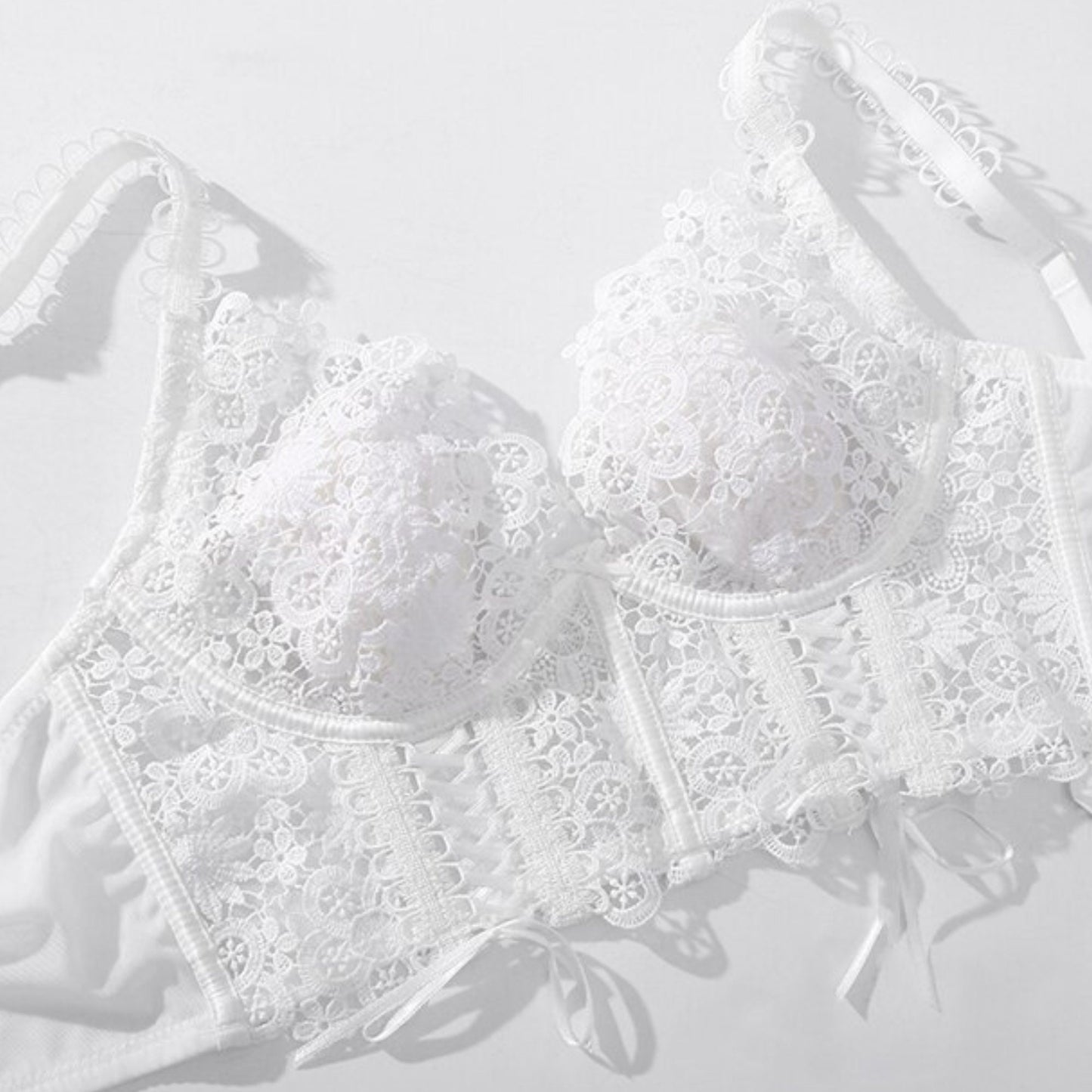 Wedding White Corset Lingerie Set