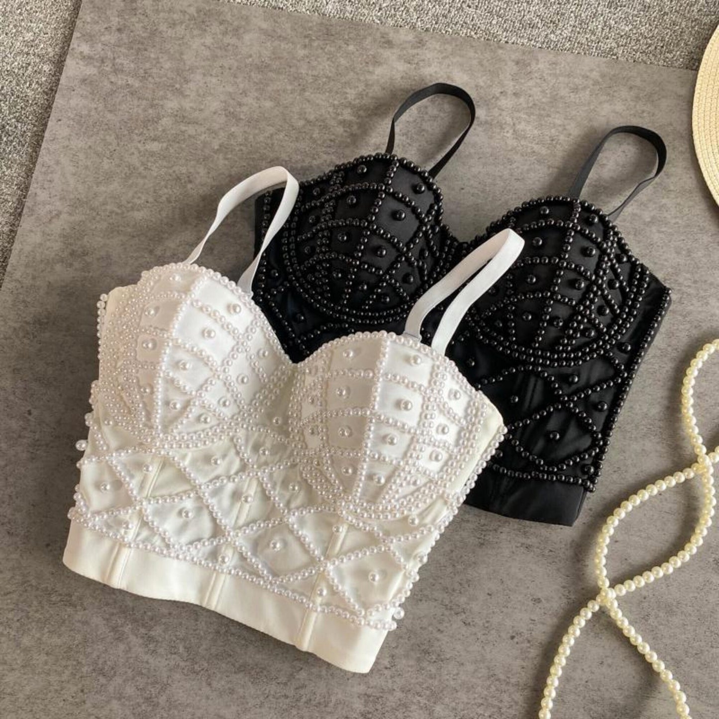 Full Beading Corset Top Lingerie