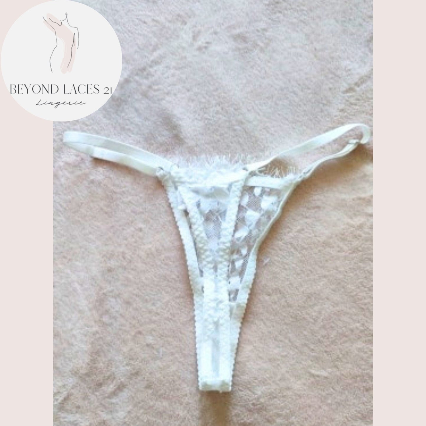 Sheer Lace White Bridal Lingerie See Through Set