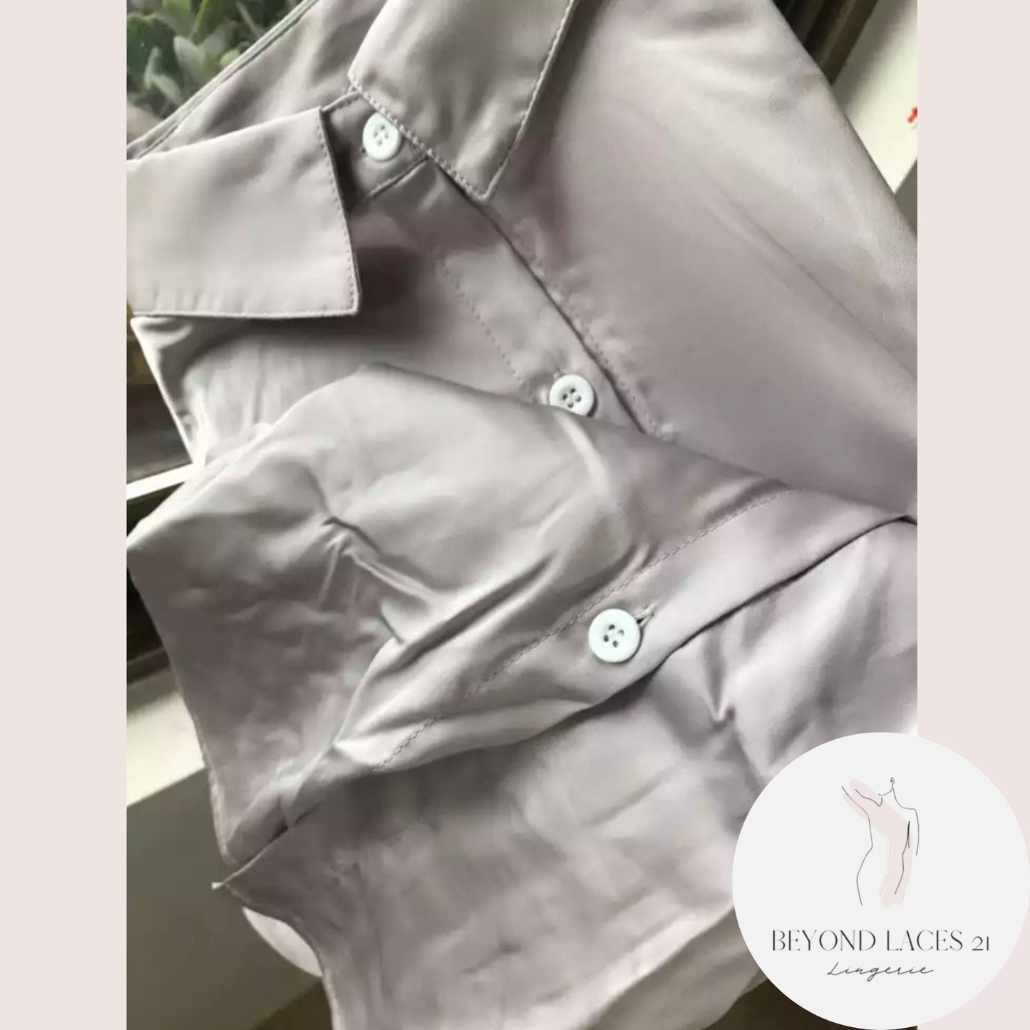 Oversized Boyfriend Style Silk Nightshirt