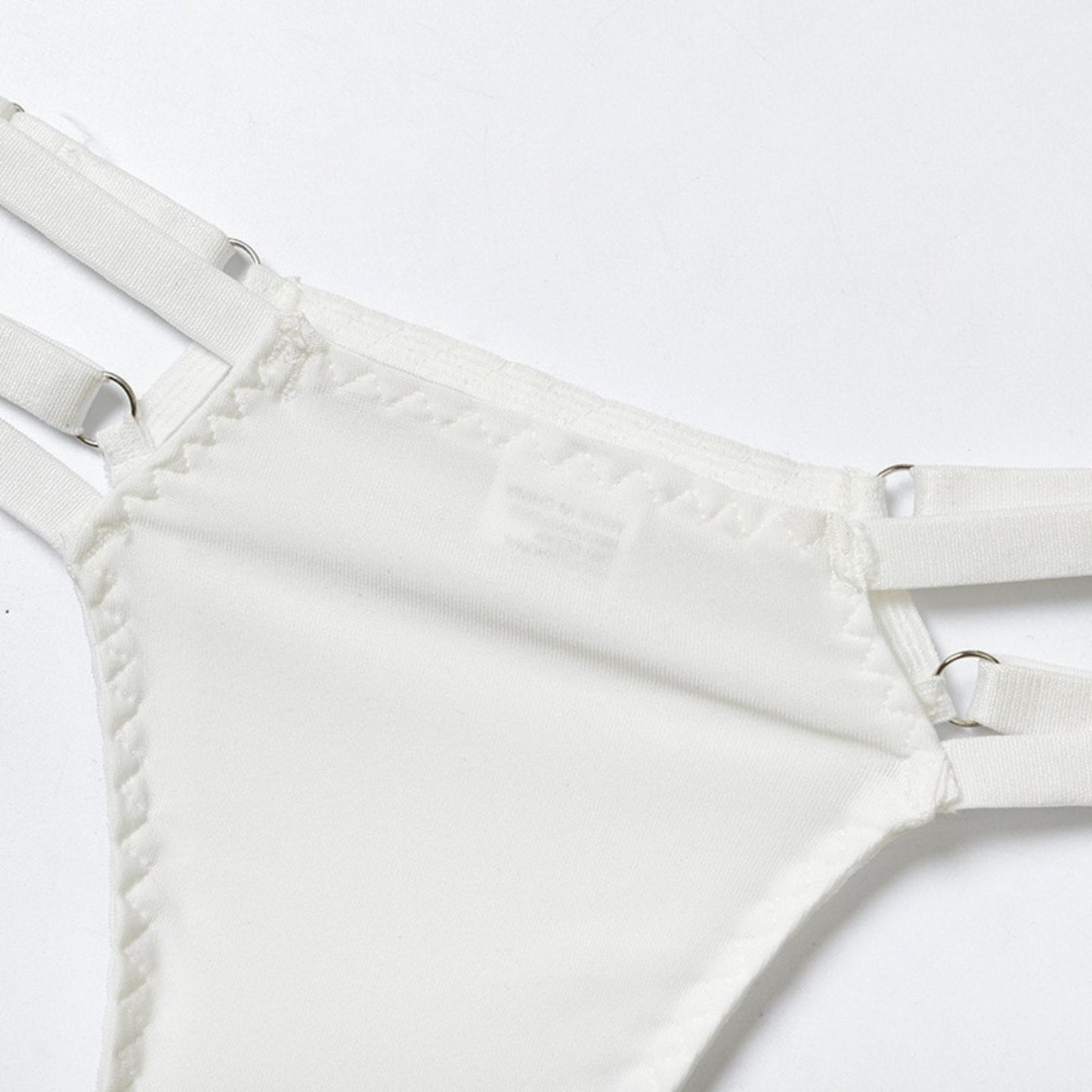 Wedding Lingerie Embroidery Cup See Through White Lingerie Set