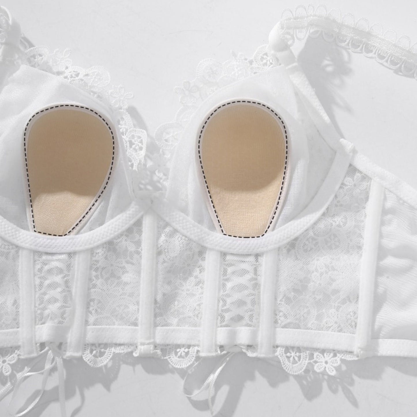 Wedding White Corset Lingerie Set