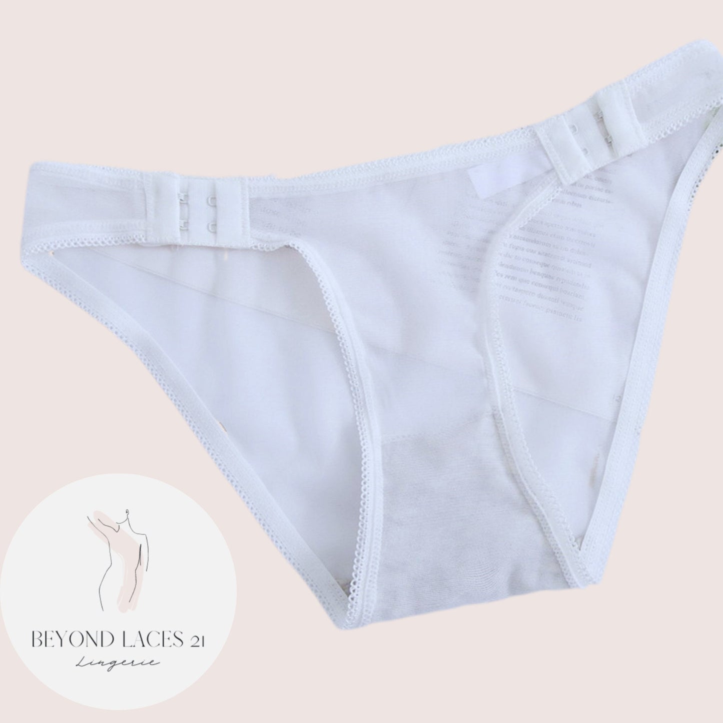 Underwear Mesh See-through Unique Side Hook and Eye